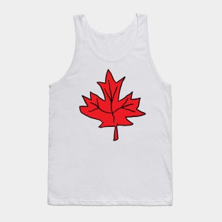 Red Maple Leaf. A beautiful, cute red maple leaf design. Tank Top